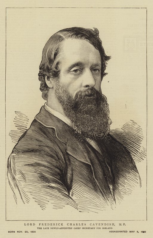 Lord Frederick Charles Cavendish, MP (Gravur) von English School