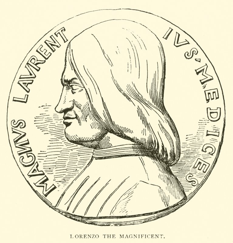 Lorenzo der Prächtige (Stich) von English School