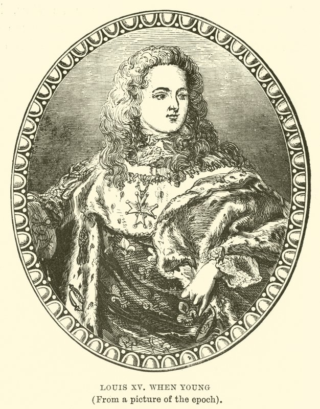 Ludwig XV als junger Mann von English School