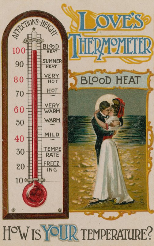 Liebesthermometer - Wie ist Ihre Temperatur?, 1913 von English School