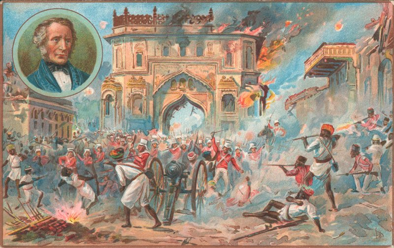 Lucknow, Indischer Aufstand, 1857 von English School