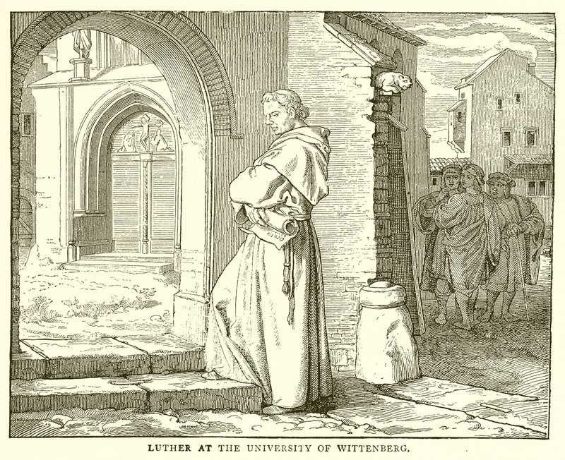Luther an der Universität Wittenberg von English School