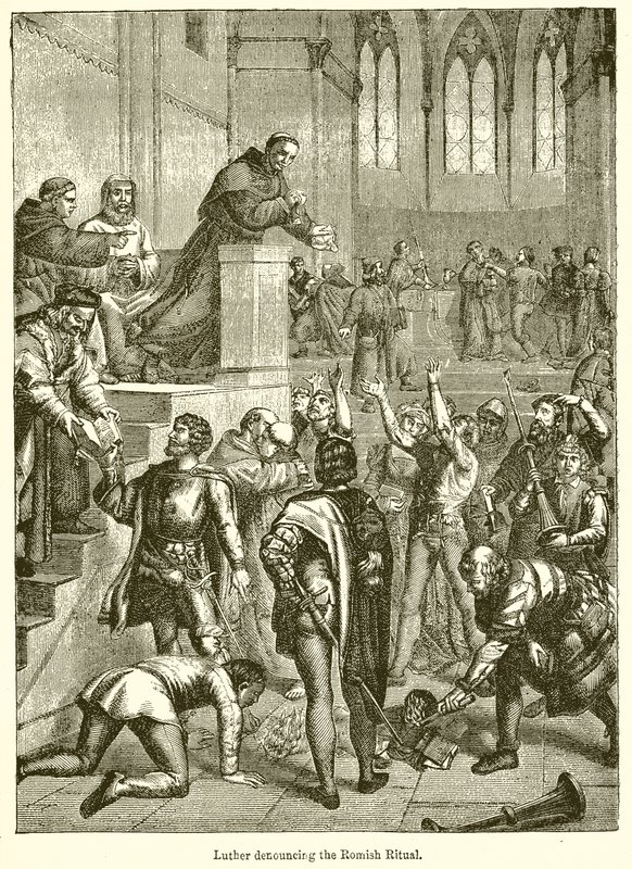 Luther verurteilt das römische Ritual von English School