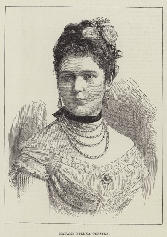 Madame Etelka Gerster (Gravur) von English School
