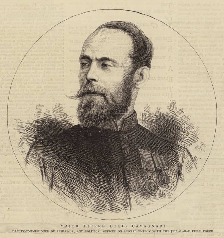 Major Pierre Louis Cavagnari (Stich) von English School