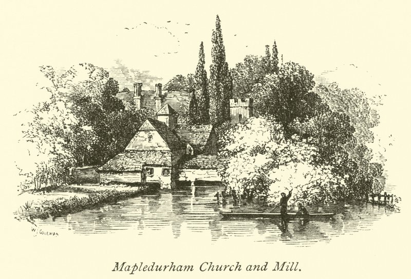 Mapledurham Kirche und Mühle von English School