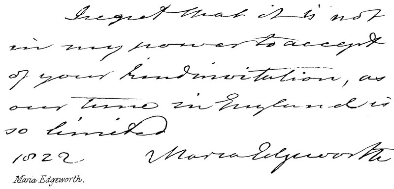 Maria Edgeworth von English School