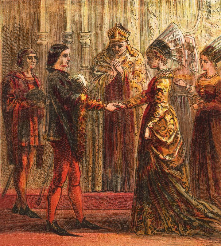 Heirat von Heinrich V. von English School