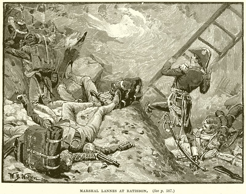 Marschall Lannes in Regensburg von English School