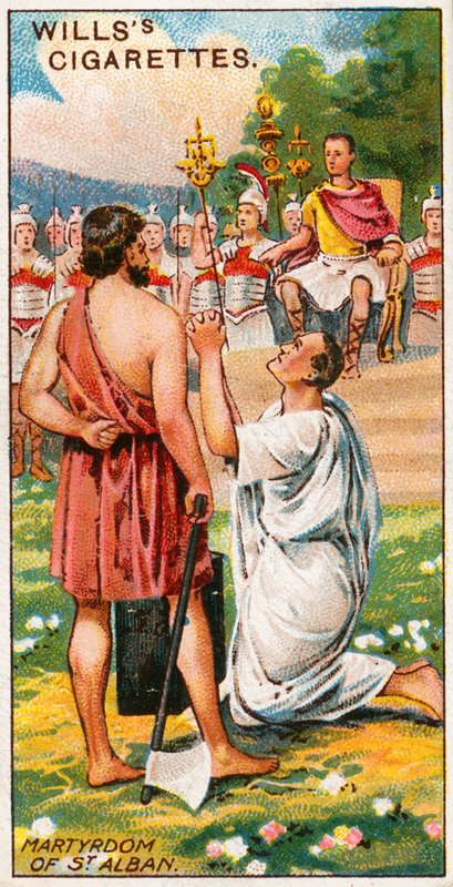 Martyrium des Heiligen Alban, 304 n. Chr. von English School