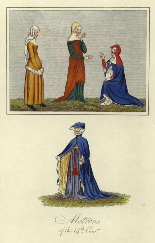 Matrone des 14. Jahrhunderts von English School