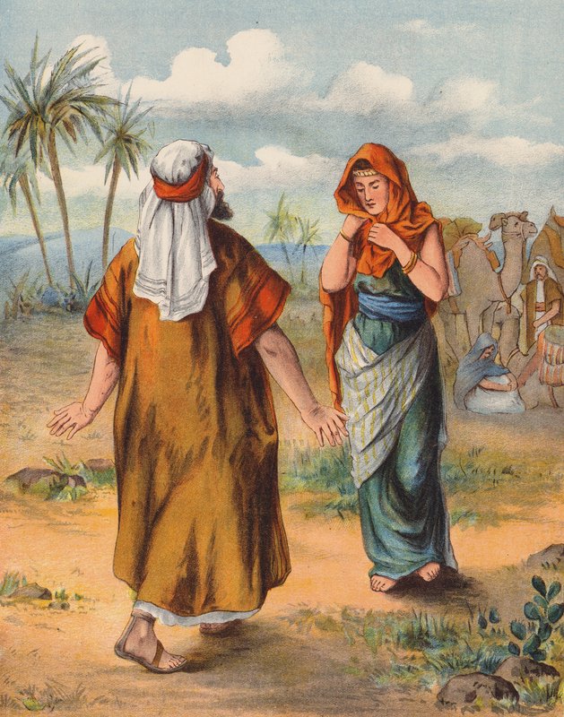 Begegnung von Isaak und Rebekka von English School