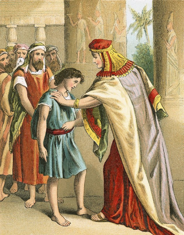 Begegnung von Joseph und Benjamin von English School