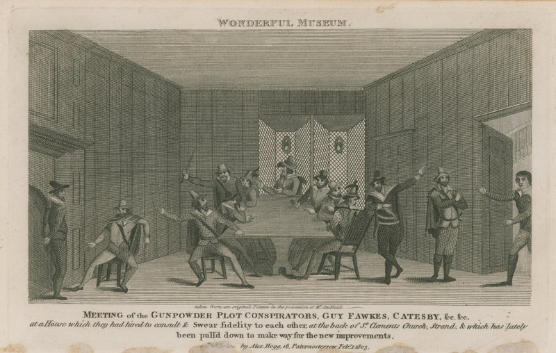 Treffen der Schießpulver-Verschwörer von English School