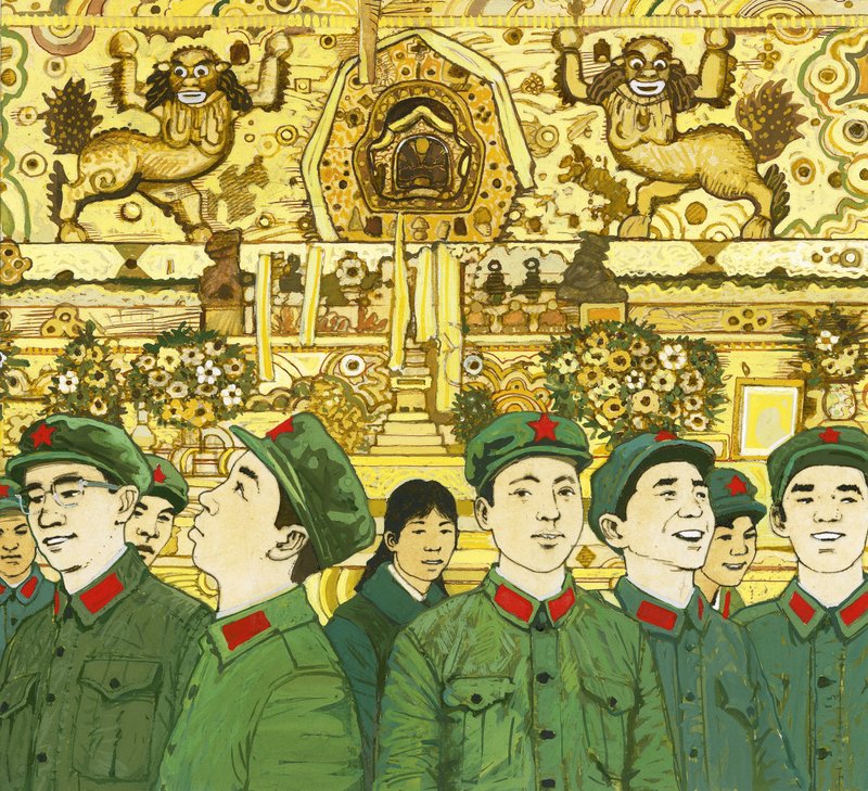 Mitglieder der Chinesischen Roten Armee von English School