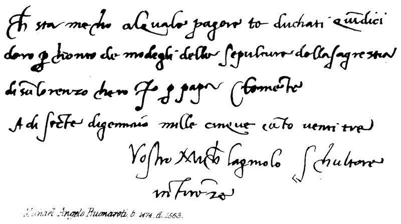 Michelangelo Buonarroti von English School