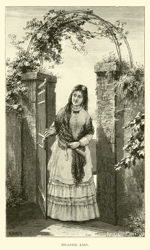 Mailänder Dame von English School