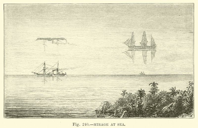 Fata Morgana auf See von English School