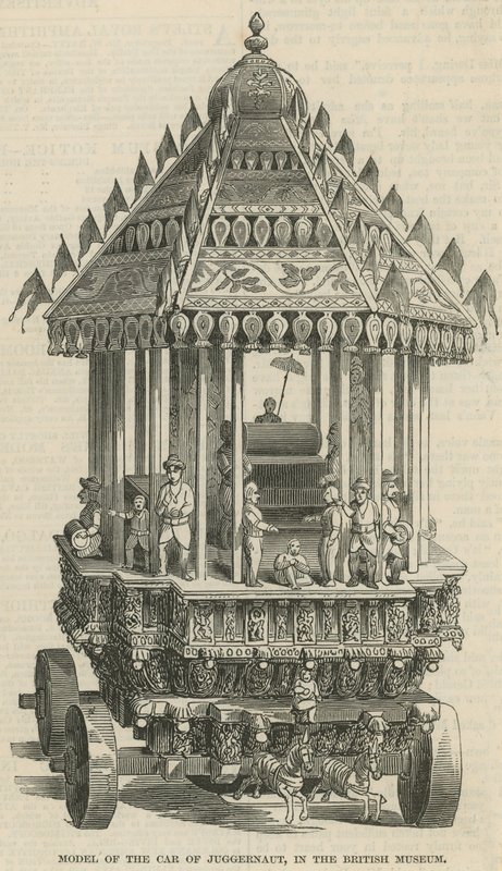 Modell des Wagens von Juggernaut von English School