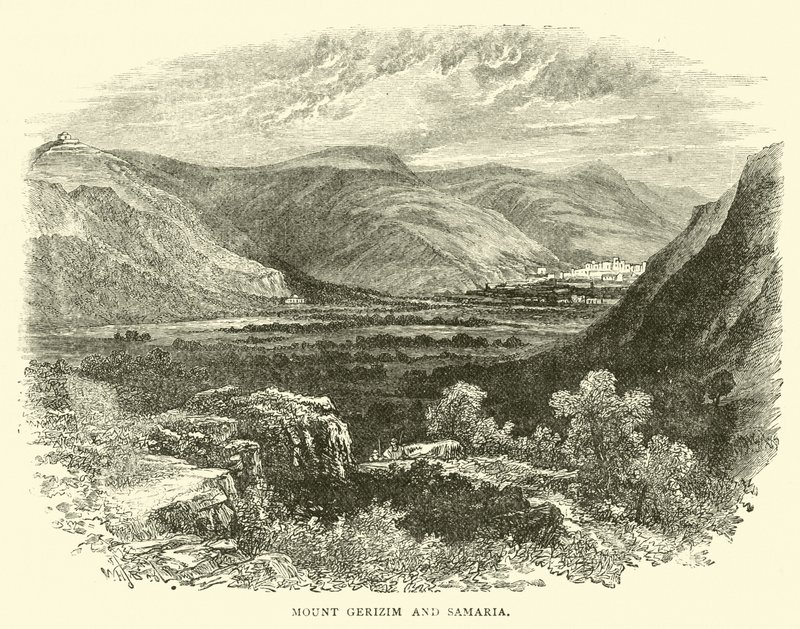 Berg Garizim und Samaria von English School
