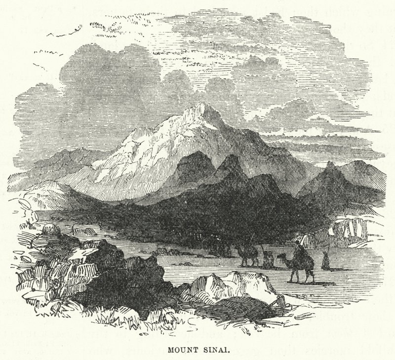 Berg Sinai (Gravur) von English School