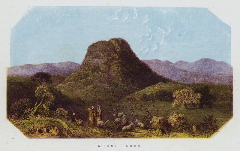 Berg Tabor (Farblithografie) von English School