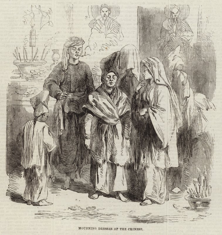 Trauerkleider der Chinesen von English School