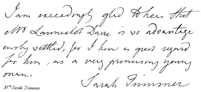 Mrs. Sarah Trimmer von English School