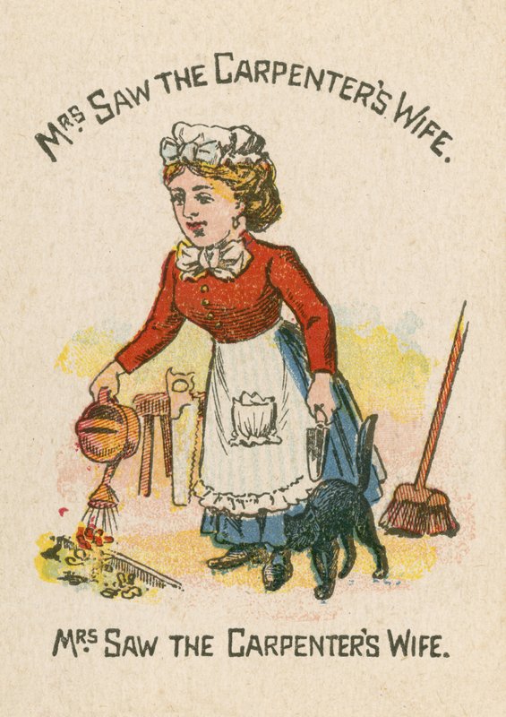 Frau Saw die Frau des Zimmermanns von English School