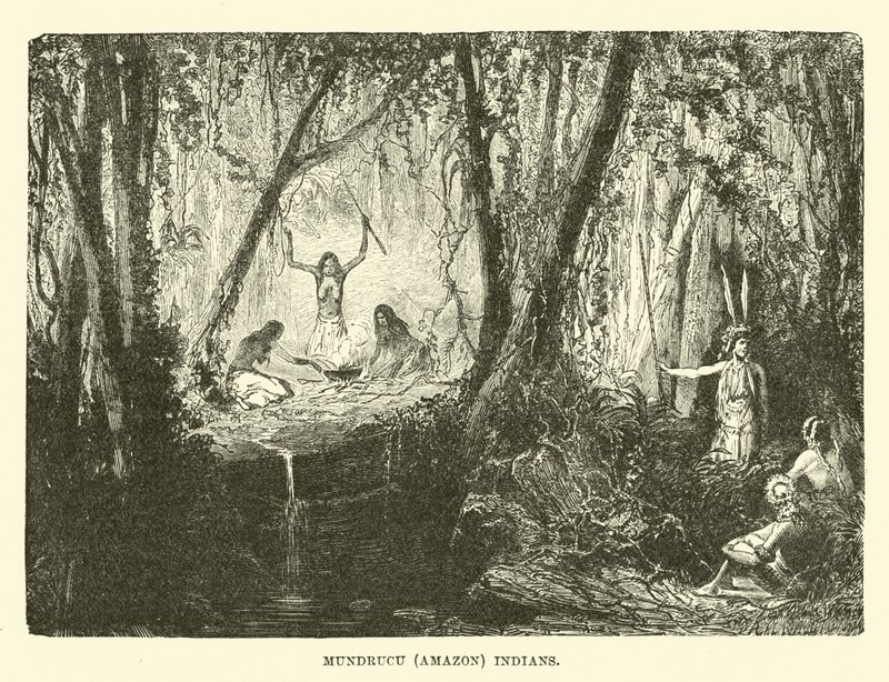 Munduruku-Indianer (Amazonas) von English School