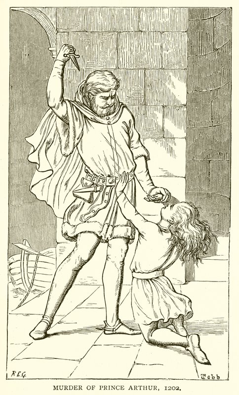 Mord an Prinz Arthur, 1202 von English School
