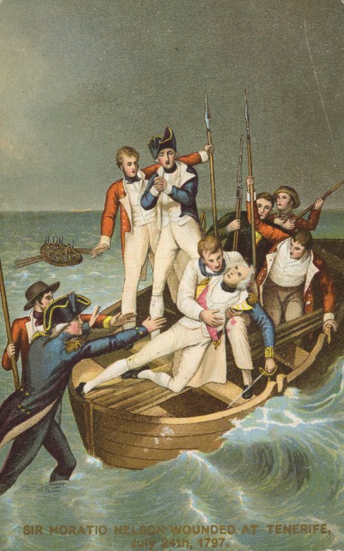 Nelson verwundet von English School