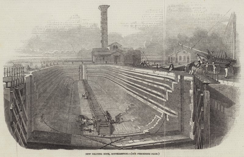 Neues Trockendock, Southampton von English School