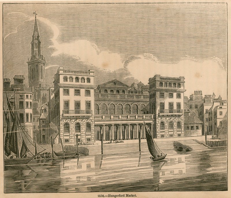 Neuer Hungerford Markt, London von English School
