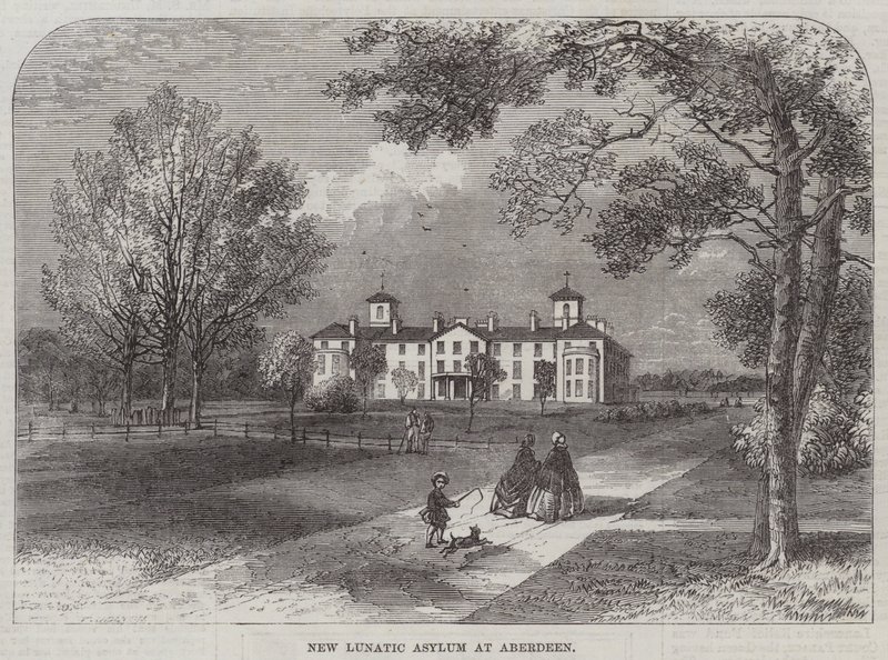 Neues Irrenhaus in Aberdeen von English School