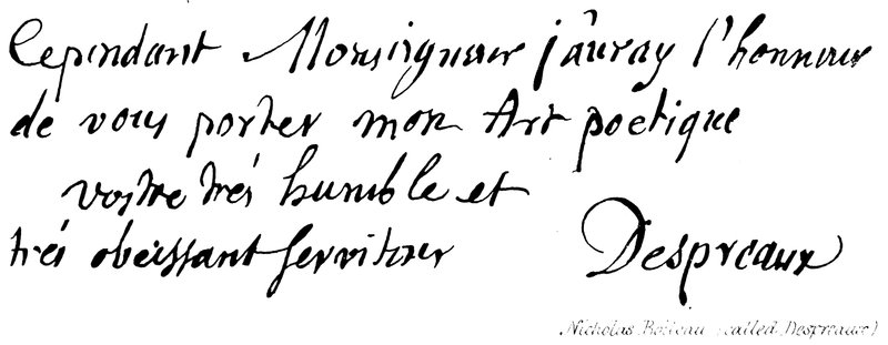 Nicholas Boileau (genannt Despreaux) von English School
