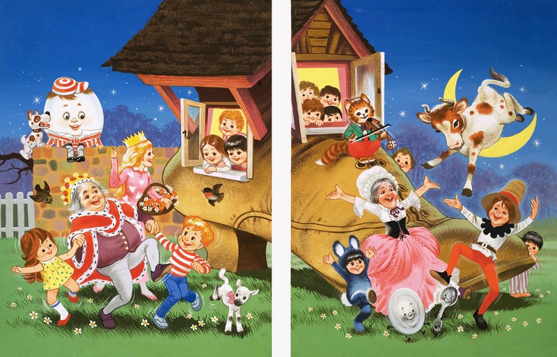 Kinderreimfiguren von English School