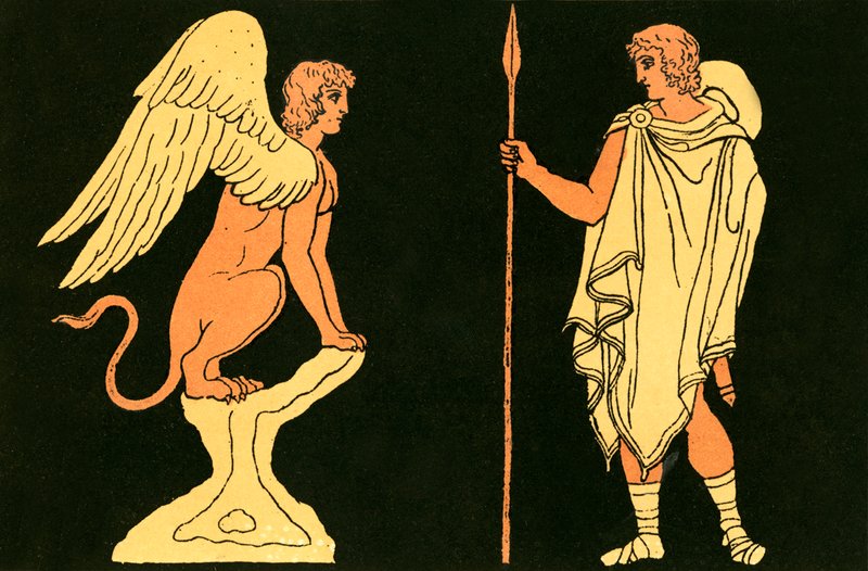 Ödipus und die Sphinx von English School