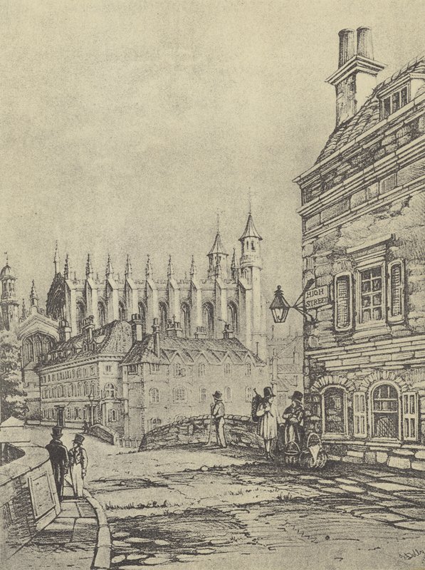 Alte Barnes Pool Brücke, 1838 (Gravur) von English School