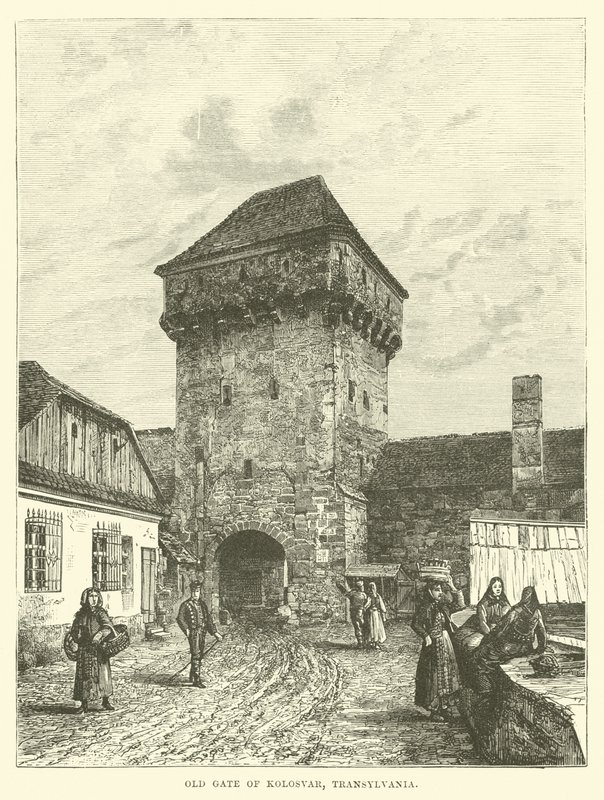 Altes Tor von Kolosvar, Transsilvanien von English School