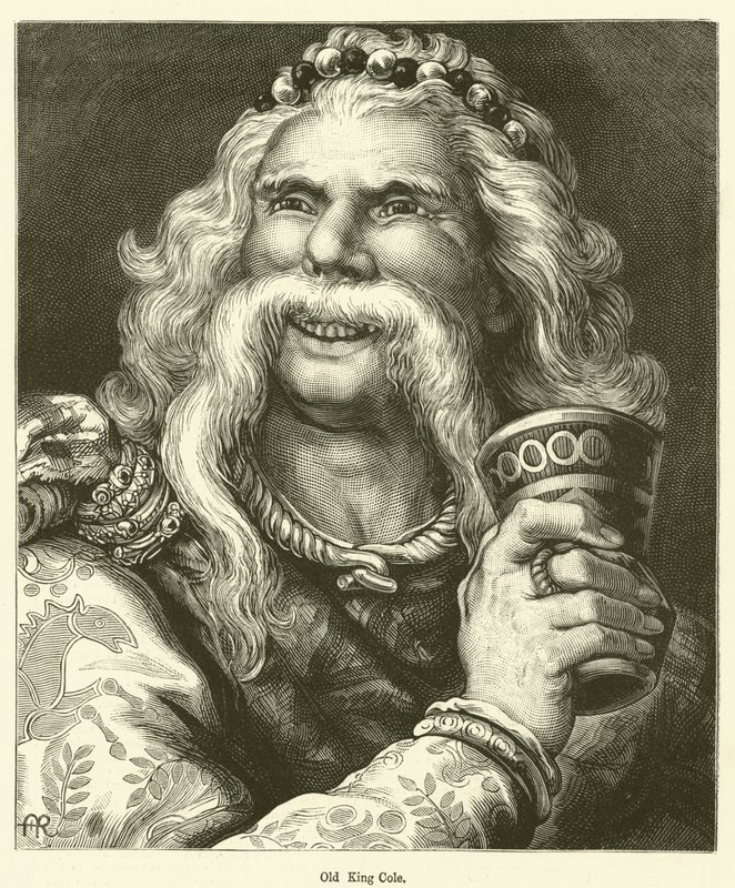 Alter König Cole (Gravur) von English School