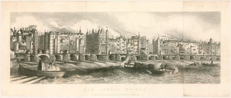 Alte London Bridge von English School
