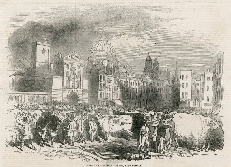 Alter Smithfield-Markt von English School