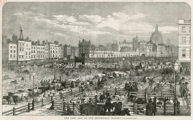Alter Smithfield-Markt von English School