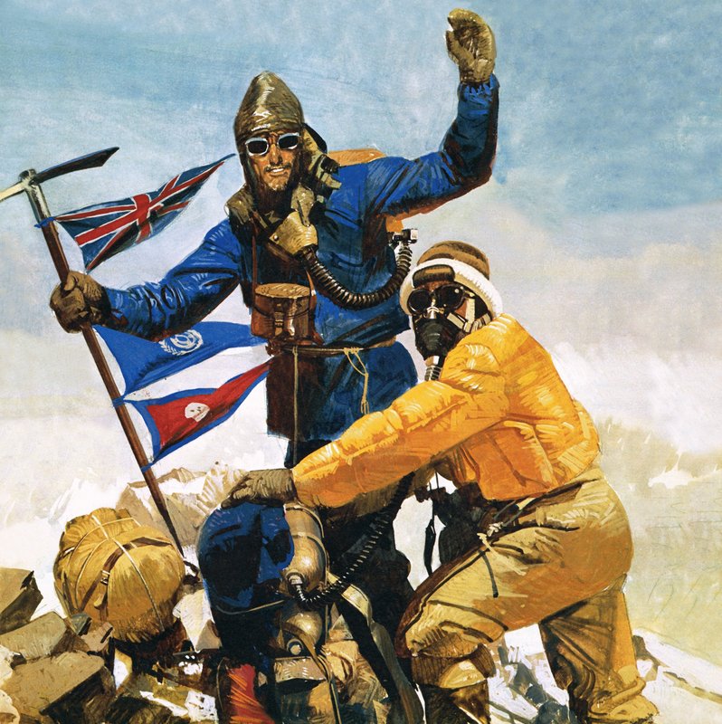 Auf dem Gipfel des Everest von English School