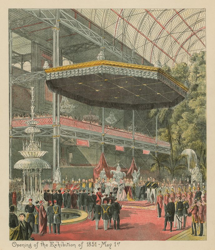 Eröffnung der Ausstellung von 1851 - 1. Mai von English School