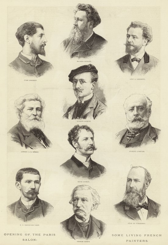 Eröffnung des Pariser Salons von English School