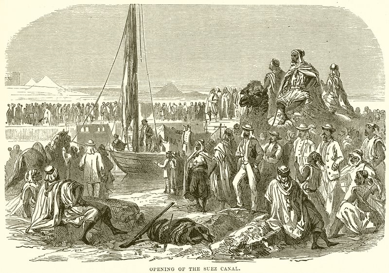 Eröffnung des Suezkanals von English School