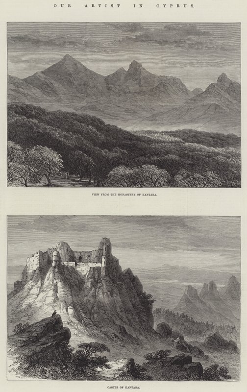 Unser Künstler auf Zypern (Gravur) von English School