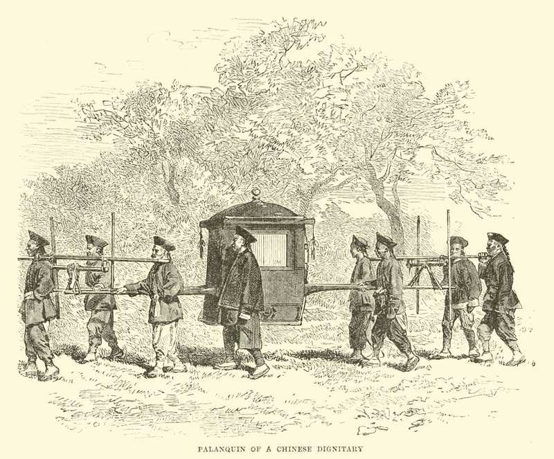 Sänfte eines chinesischen Würdenträgers von English School